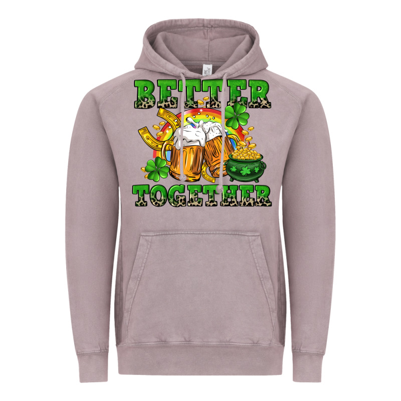 Better Together St. Patrick's Day Vintage Hoodie by CowGirlArtShop | Teevron