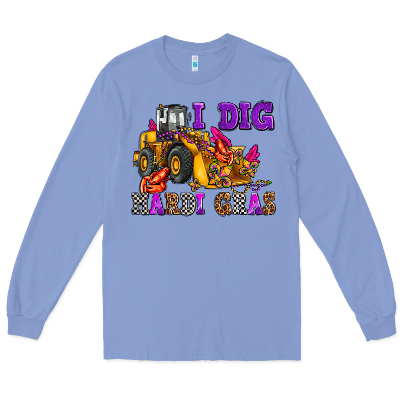 I Dig Mardi Gras Olivia Long Sleeve Tee by OliviaCreatesArt | Teevron
