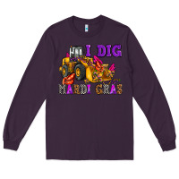 Plum i dig mardi gras olivia Long Sleeve Tee - OliviaCreatesArt