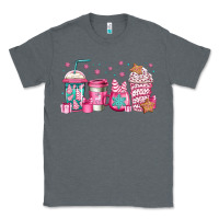 Charcoal Heather pink Christmas coffee Classic Tee - Jasminsmagicworld