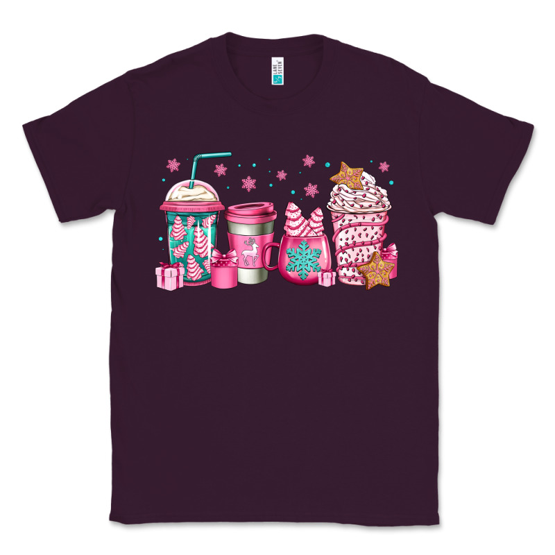 Pink Christmas Coffee Classic Tee by Jasminsmagicworld | Teevron