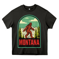 Asphalt montana vintage bigfoot travel Heavy Core Tee - longCreatives