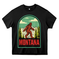 Black montana vintage bigfoot travel Heavy Core Tee - longCreatives