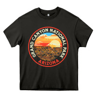 Asphalt Vintage Grand Canyon National Park Retro 80s Graphic Heavy Core Tee - longCreatives