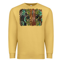 Antique Gold western camouflage brushstroke Premium Sweatshirt - BarkalooDesign