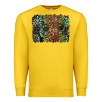 Lemon western camouflage brushstroke Premium Sweatshirt - BarkalooDesign