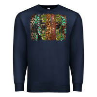Navy western camouflage brushstroke Premium Sweatshirt - BarkalooDesign