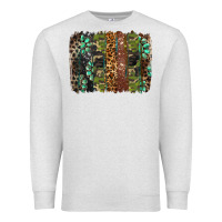 Oatmeal Heather western camouflage brushstroke Premium Sweatshirt - BarkalooDesign