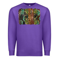 Purple western camouflage brushstroke Premium Sweatshirt - BarkalooDesign