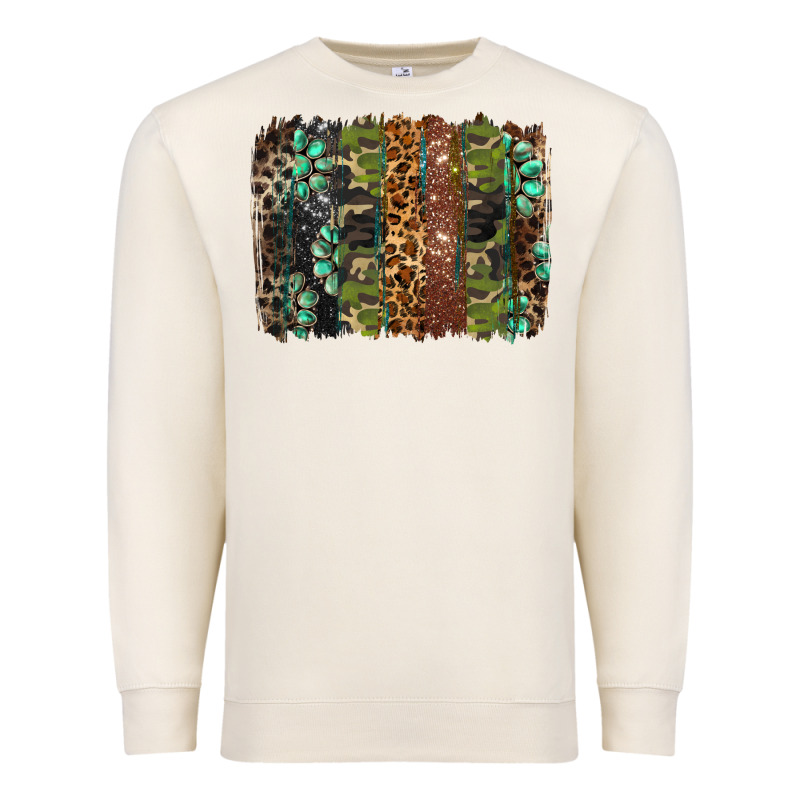Western Camouflage Brushstroke Premium Sweatshirt by BarkalooDesign | Teevron