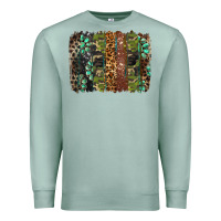 Seafoam western camouflage brushstroke Premium Sweatshirt - BarkalooDesign