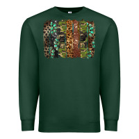Sports Green western camouflage brushstroke Premium Sweatshirt - BarkalooDesign