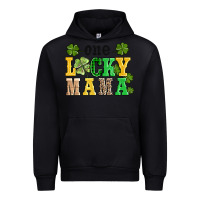Black one lucky mama Urban Hoodie - AdoDesignShop