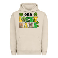 Pigment French Oak one lucky mama Urban Hoodie - AdoDesignShop