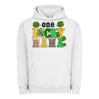 Pigment Lunar Rock one lucky mama Urban Hoodie - AdoDesignShop