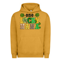 Pigment Peanut Butter one lucky mama Urban Hoodie - AdoDesignShop