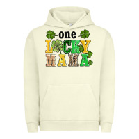 Pigment Pistachio one lucky mama Urban Hoodie - AdoDesignShop