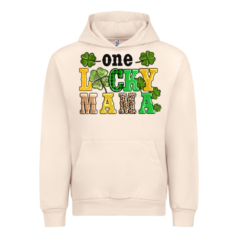 One Lucky Mama Urban Hoodie by AdoDesignShop | Teevron