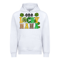 White one lucky mama Urban Hoodie - AdoDesignShop