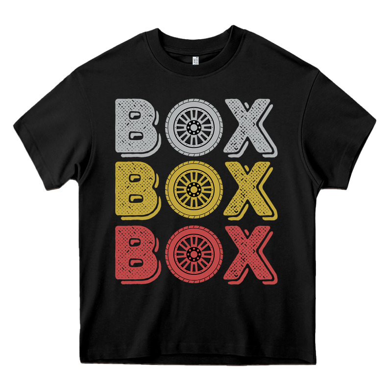 Vintage Retro Box Box Box Formula Racing Heavy Core Tee by longCreatives | Teevron