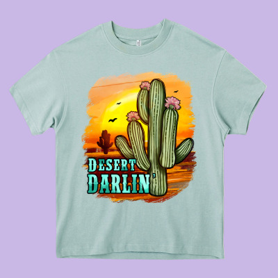 Desert Darlin' Heavy Core Tee Designed By Jahusdesignshop