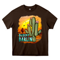 Chocolate Brown desert darlin' Heavy Core Tee - JahusDesignShop