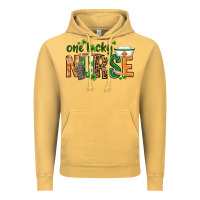Vintage Mustard One lucky Nurse with elements St. Patricks Day Vintage Hoodie - HowdyJamesFarm