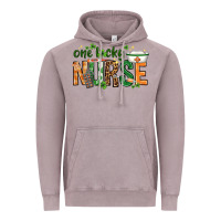 Vintage Zinc One lucky Nurse with elements St. Patricks Day Vintage Hoodie - HowdyJamesFarm