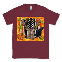 Burgundy crow and deer hunting fall camouflage Classic Tee - TumblerDesignByShophia