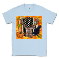 Dusty Blue crow and deer hunting fall camouflage Classic Tee - TumblerDesignByShophia