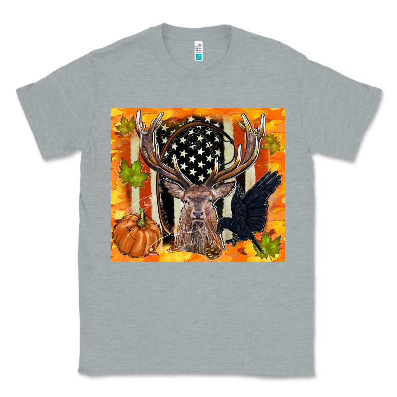 Crow And Deer Hunting Fall Camouflage Classic Tee by TumblerDesignByShophia | Teevron