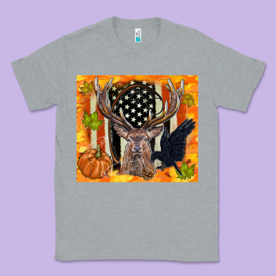 Crow And Deer Hunting Fall Camouflage Classic Tee Designed By Tumblerdesignbyshophia