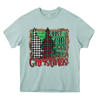 Arona Womens Just a Girl Who Loves Christmas Funny Heavy Core Tee - Bettercallsaul