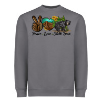 Storm peace love sloth bear Heavyweight Sweatshirt - LillyAllenDesigns