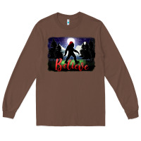 Chestnut bigfoot believe christmas Long Sleeve Tee - FaDigitalArtStudio