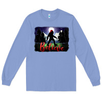 Bigfoot Believe Christmas Long Sleeve Tee | Teevron