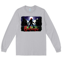 Moon Dust bigfoot believe christmas Long Sleeve Tee - FaDigitalArtStudio