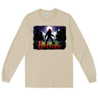 Mushroom bigfoot believe christmas Long Sleeve Tee - FaDigitalArtStudio
