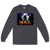 Smoke bigfoot believe christmas Long Sleeve Tee - FaDigitalArtStudio