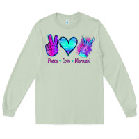 Matcha Peace Love Mermaid Long Sleeve Tee - Jasminsmagicworld
