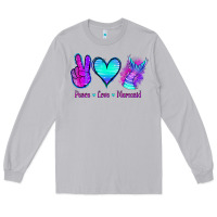 Moon Dust Peace Love Mermaid Long Sleeve Tee - Jasminsmagicworld