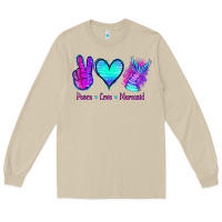 Mushroom Peace Love Mermaid Long Sleeve Tee - Jasminsmagicworld