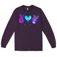 Plum Peace Love Mermaid Long Sleeve Tee - Jasminsmagicworld