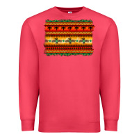 Cardinal bullskull thunderbird aztec pattern warm colors Premium Sweatshirt - BarkalooDesign