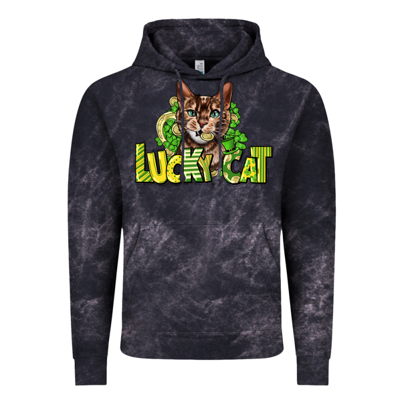 Lucky Cat St. Patrick's Vintage Hoodie by HowdyJamesFarm | Teevron