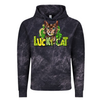 Cloud Black Lucky cat St. Patrick's Vintage Hoodie - HowdyJamesFarm