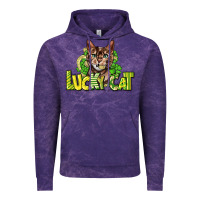 Cloud Purple Lucky cat St. Patrick's Vintage Hoodie - HowdyJamesFarm