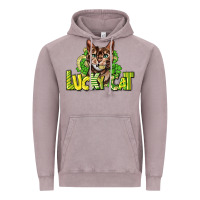 Vintage Zinc Lucky cat St. Patrick's Vintage Hoodie - HowdyJamesFarm