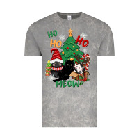 Cloud Rock ho ho ho meow Vintage Tee - CowGirlArtShop