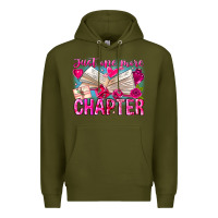 Army Green Just One More Chapter Premium Hoodie - CowhideDigitalArt